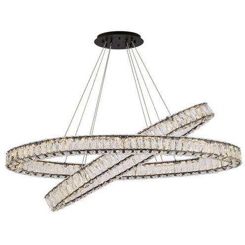 Monroe 2 Light 48 inch Black Pendant Ceiling Light