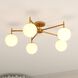 Armitage 5 Light 32 inch Muted Brass Semi-Flush Mount Ceiling Light