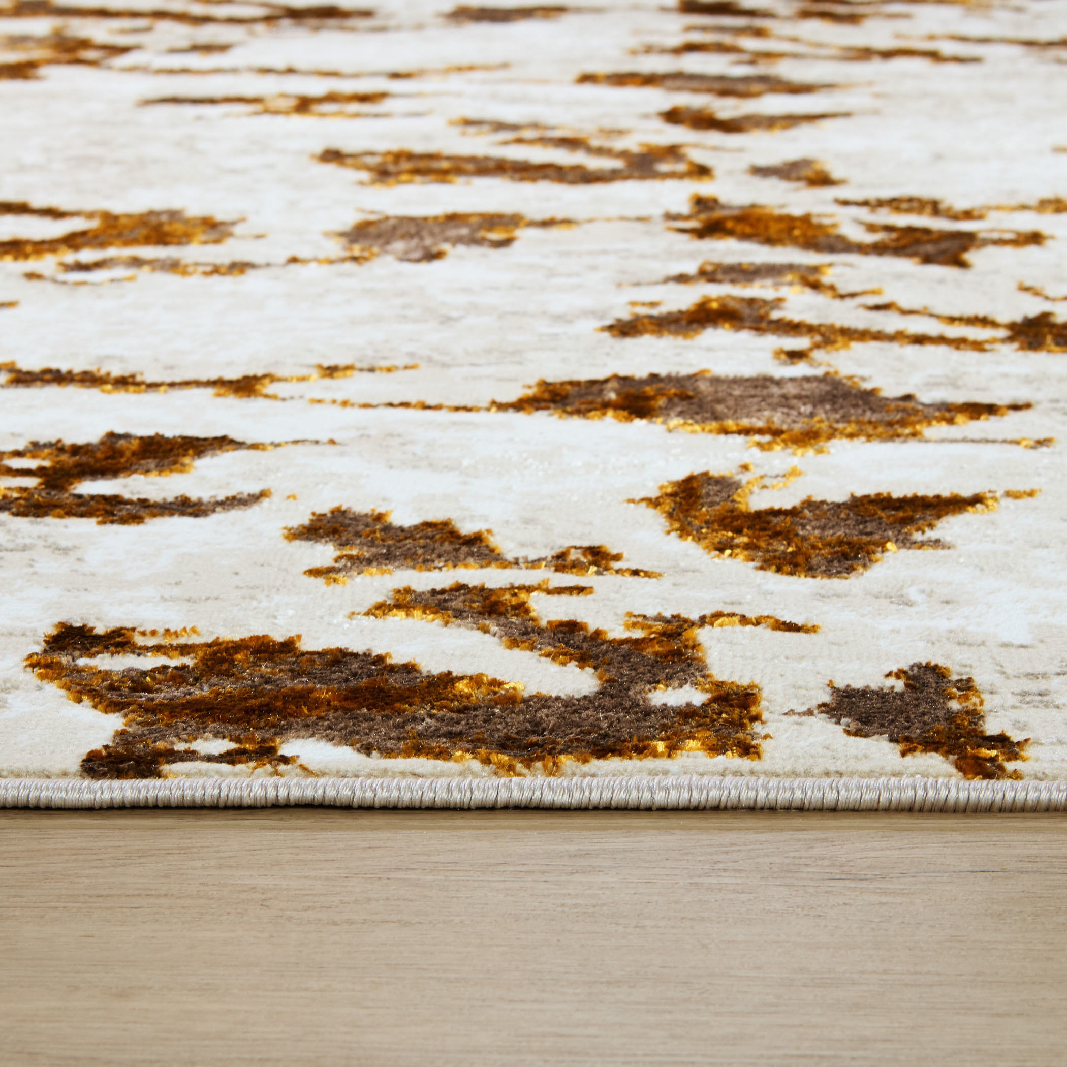 Sibel 130 X 94 inch Gold Rug in 8 x 11