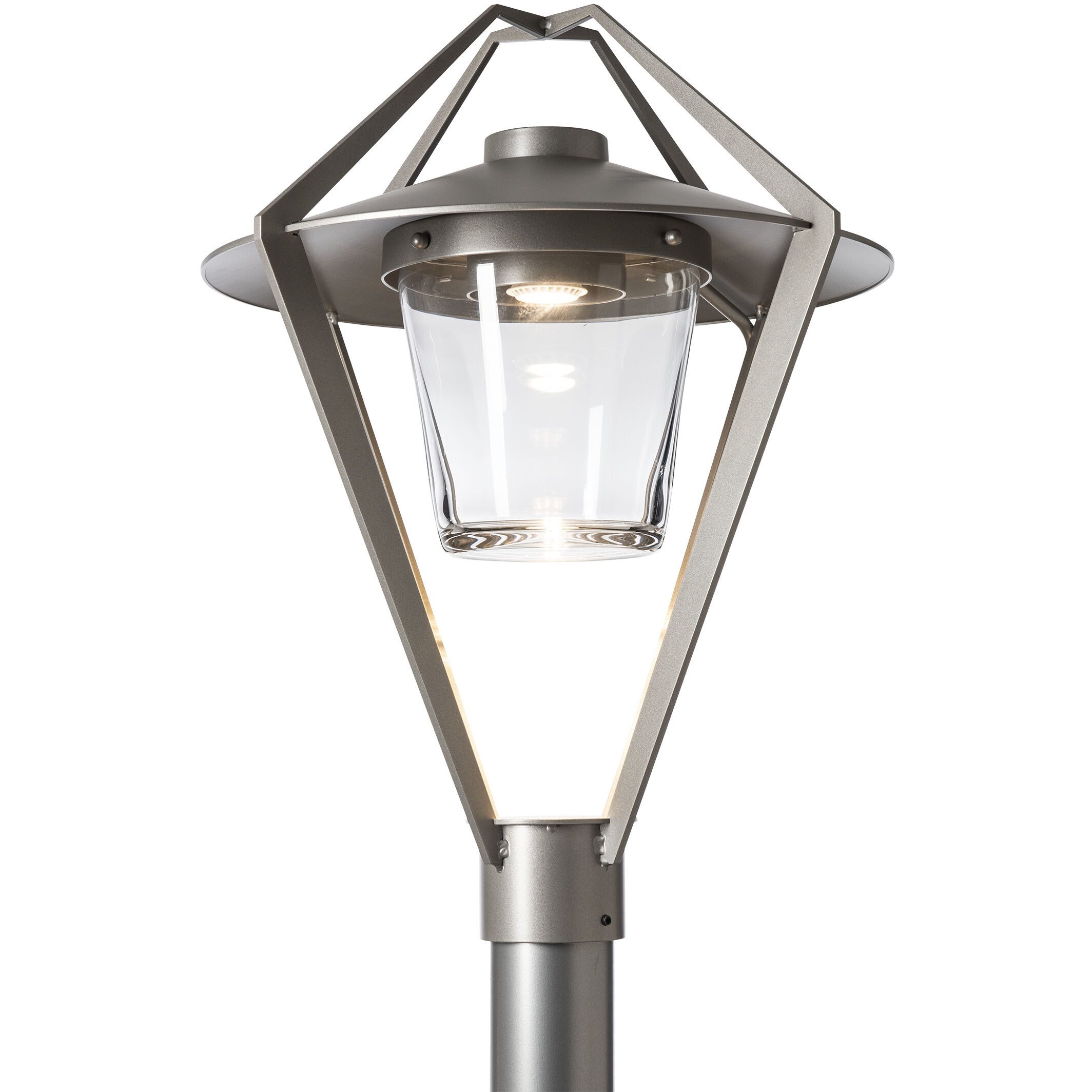 Stellar 1 Light 22.4 inch Coastal Burnished Steel Outdoor Post Light