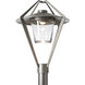 Stellar 1 Light 22.4 inch Coastal Burnished Steel Outdoor Post Light