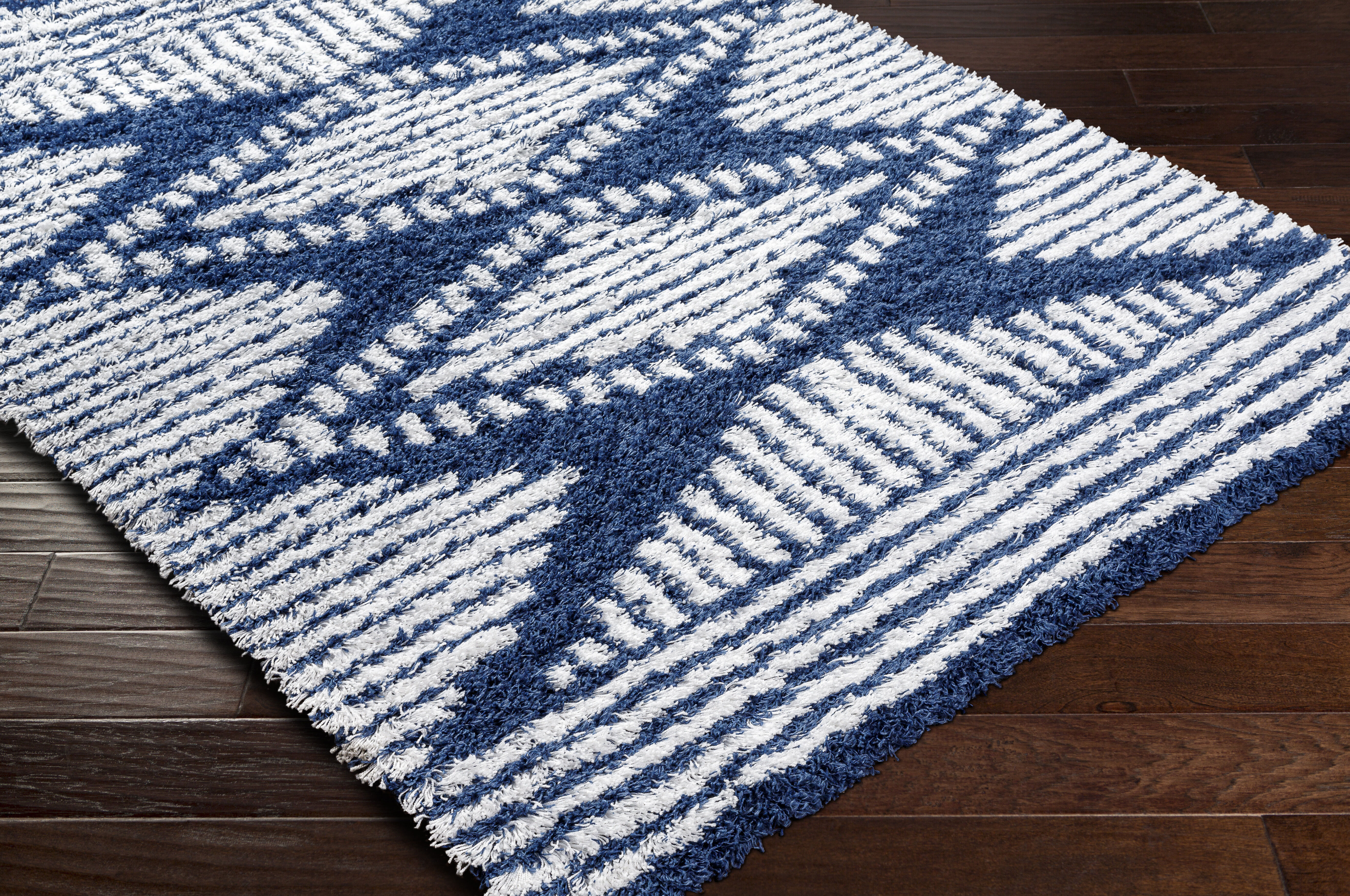 Urban Shag 114 X 79 inch Navy Rug, Rectangle