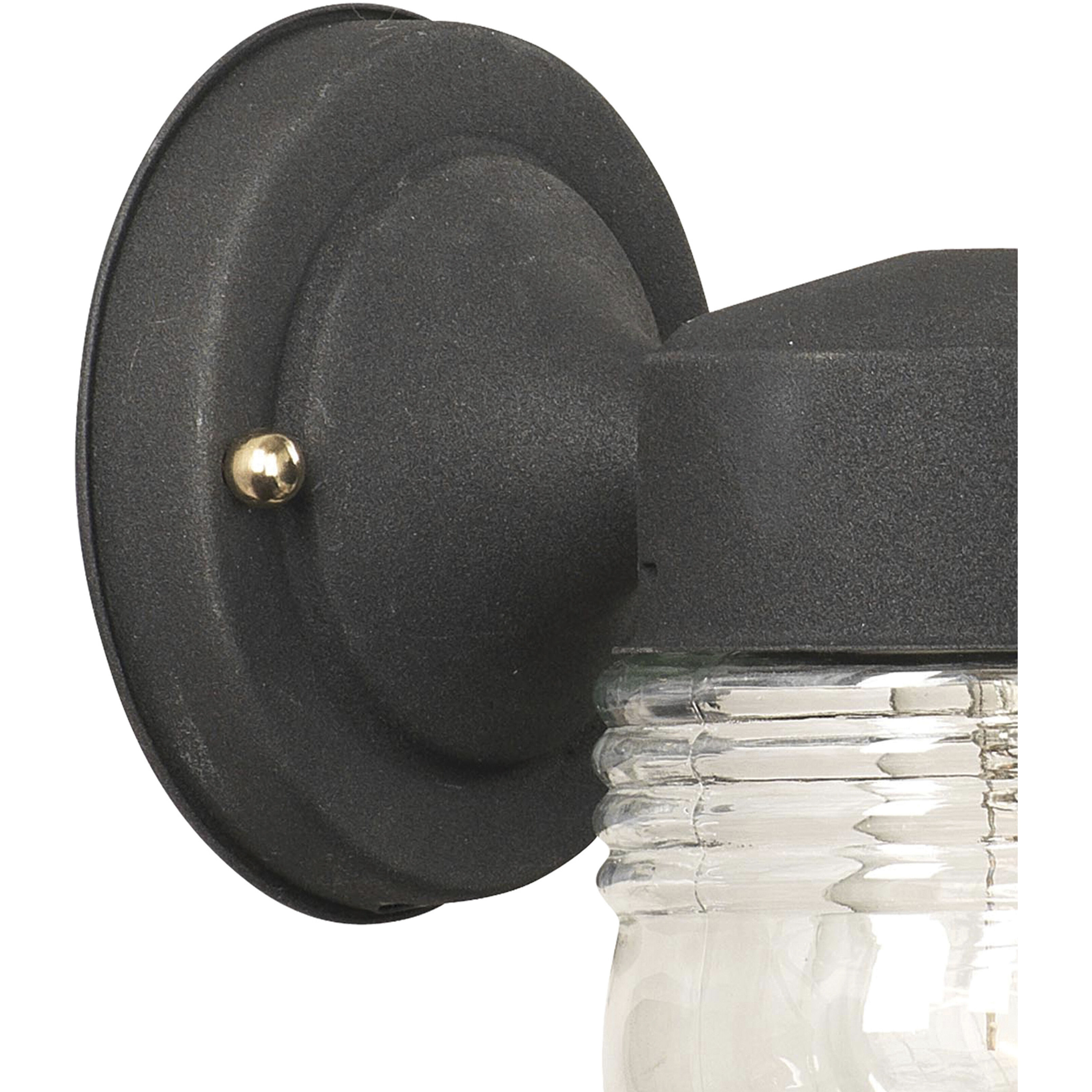 Puck 1 Light 7.75 inch Black Outdoor Sconce