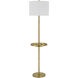 Crofton 62 inch 150.00 watt Antique Brass Floor Lamp Portable Light