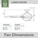 Bardot 52 inch Fresh White with Fresh White/Light Oak Blades Ceiling Fan