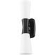 Emrys 2 Light 4.5 inch Matte Black Wall Sconce Wall Light