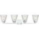 Riville 4 Light 31.75 inch Chrome Bathroom Vanity Light Wall Light