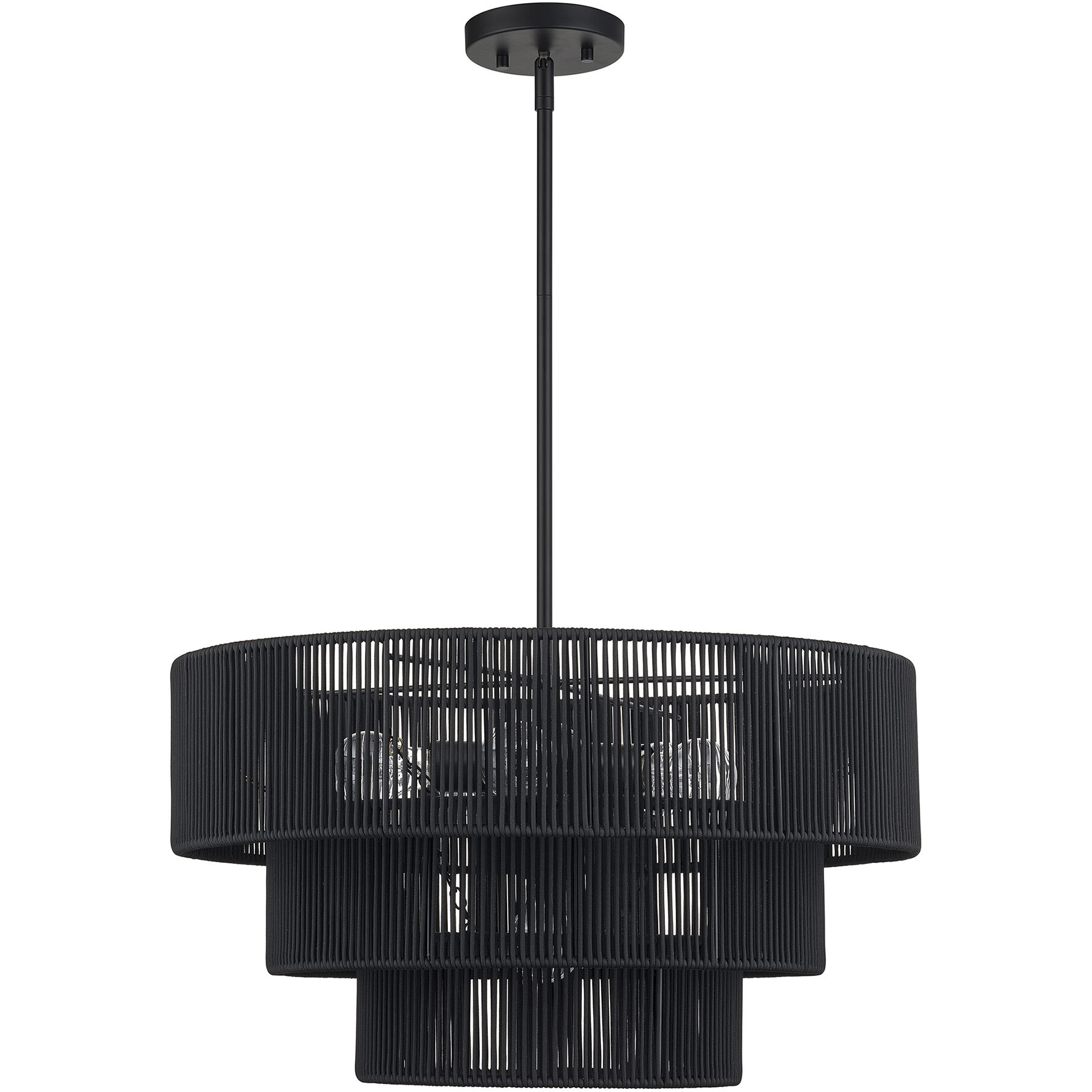 Acordia 6 Light 23 inch Black Pendant Chandelier Ceiling Light