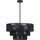 Acordia 6 Light 23 inch Black Pendant Chandelier Ceiling Light
