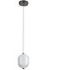 Peri LED 6 inch Matte Black Linear Pendant Ceiling Light