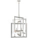 Middleton 8 Light 28 inch Contemporary Silver Leaf Chandelier Ceiling Light, Large