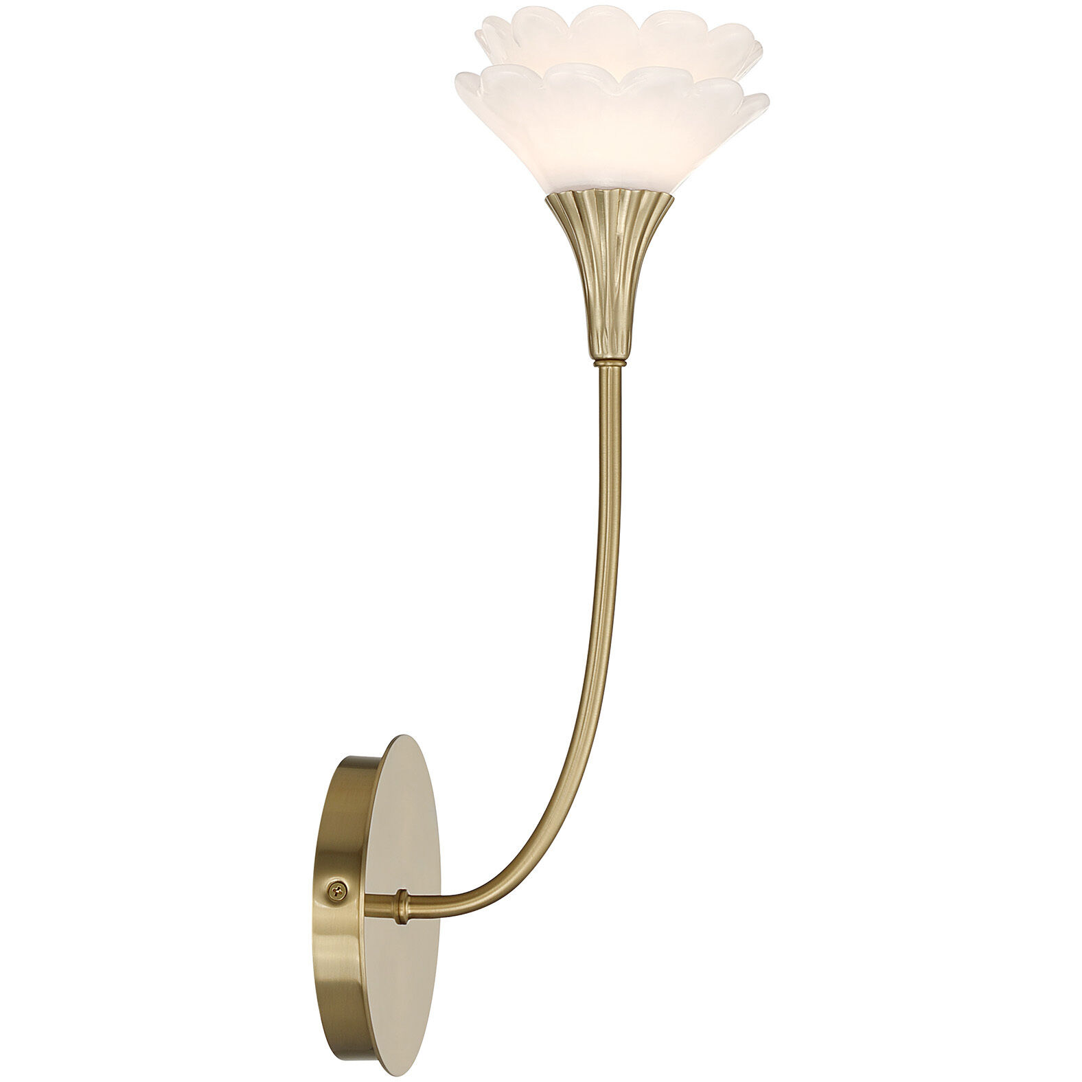 Florena 1 Light 5.38 inch Noble Brass Wall Sconce Wall Light
