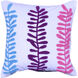 Coastal Embroidered 18 X 6.5 inch White and Multi-Color Pillow in Pink