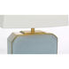 Thomas O'Brien Monique 19.75 inch 15 watt Silk Blue Table Lamp Portable Light