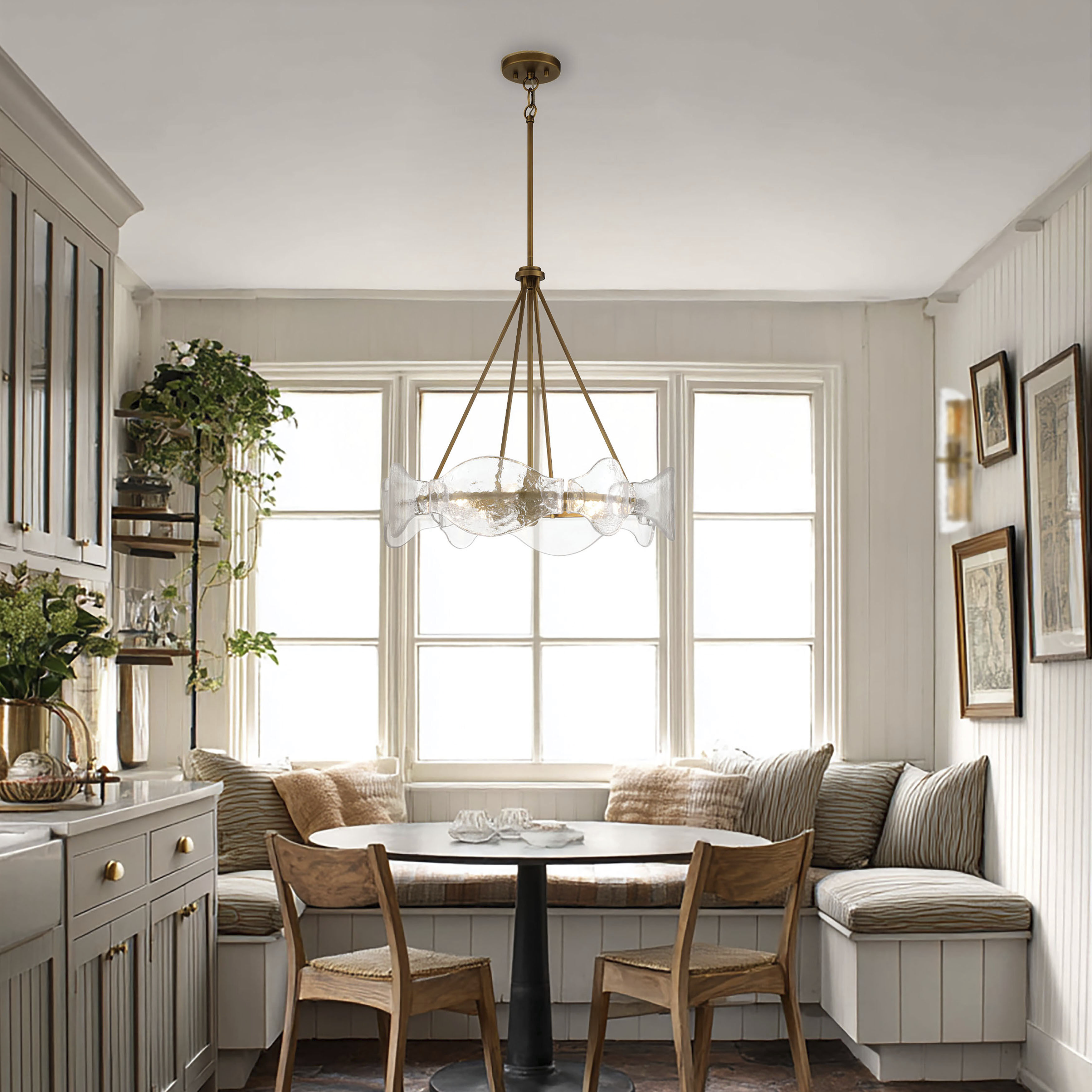 Elora 6 Light 24 inch Legacy Brass Pendant Ceiling Light