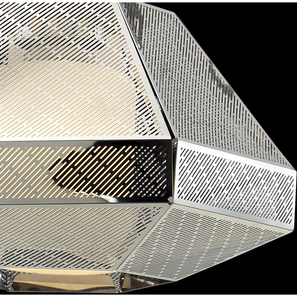 Recinto 1 Light 12 inch Chrome Pendant Ceiling Light, Large