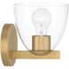 Noellea 1 Light 6.5 inch Legacy Brass Bath Sconce Wall Light