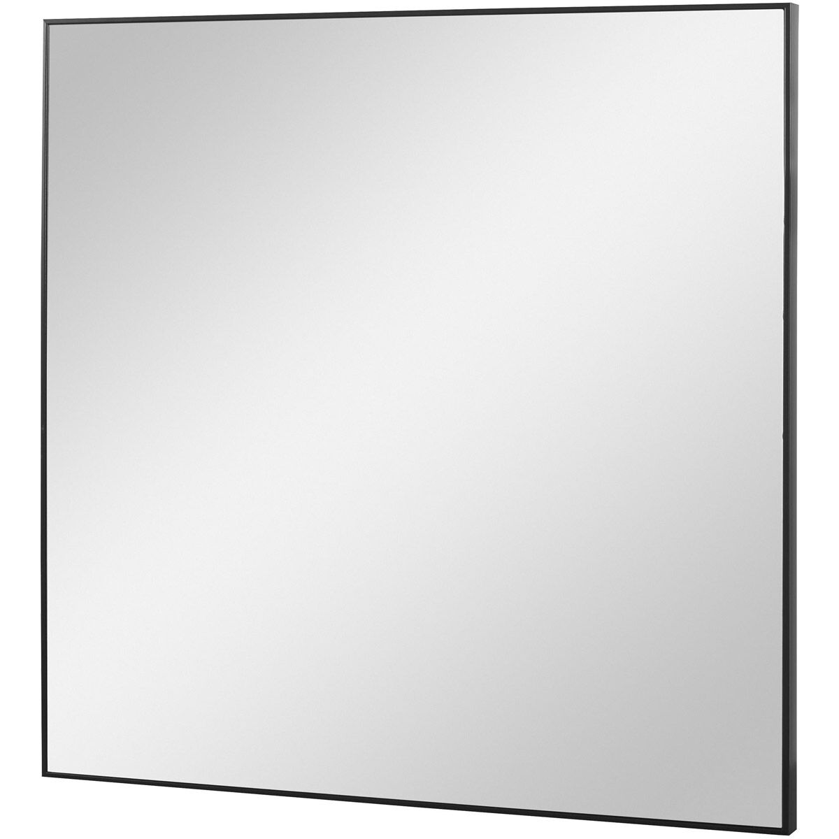 Alexo 28 X 28 inch Matte Black Wall Mirror