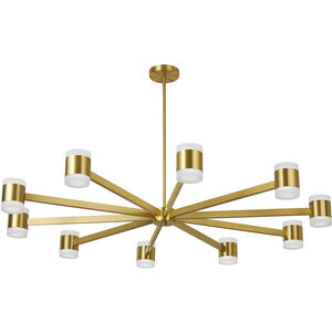 Wilson LED 48 inch Aged Brass Chandelier Ceiling Light