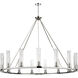 Beau 15 Light 60 inch Polished Nickel Chandelier Ceiling Light