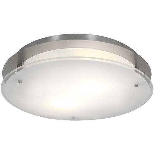 Vision Round LED 16 inch Brushed Steel Flush Mount Ceiling Light