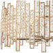 Swissvale 6 Light 24 inch Matte Gold with Polished Chrome Chandelier Ceiling Light