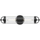 Alora Mood Lancaster 2 Light 21.13 inch Textured Black Outdoor Wall Light