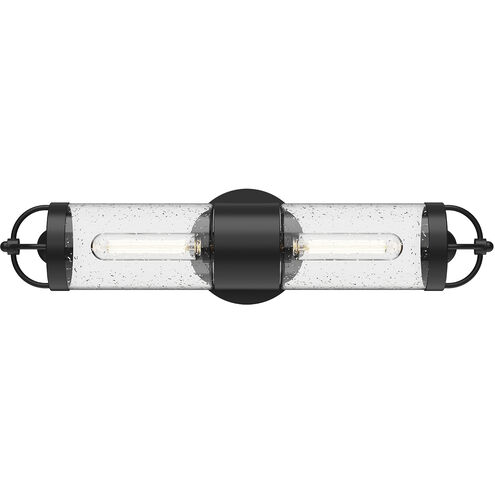 Alora Mood Lancaster 2 Light 21.13 inch Textured Black Outdoor Wall Light
