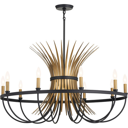 Homestead Baile 9 Light 37 inch Black Chandelier Ceiling Light, Baile