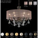 Vesca 6 Light Antique Silver Chandelier Ceiling Light in Radiance
