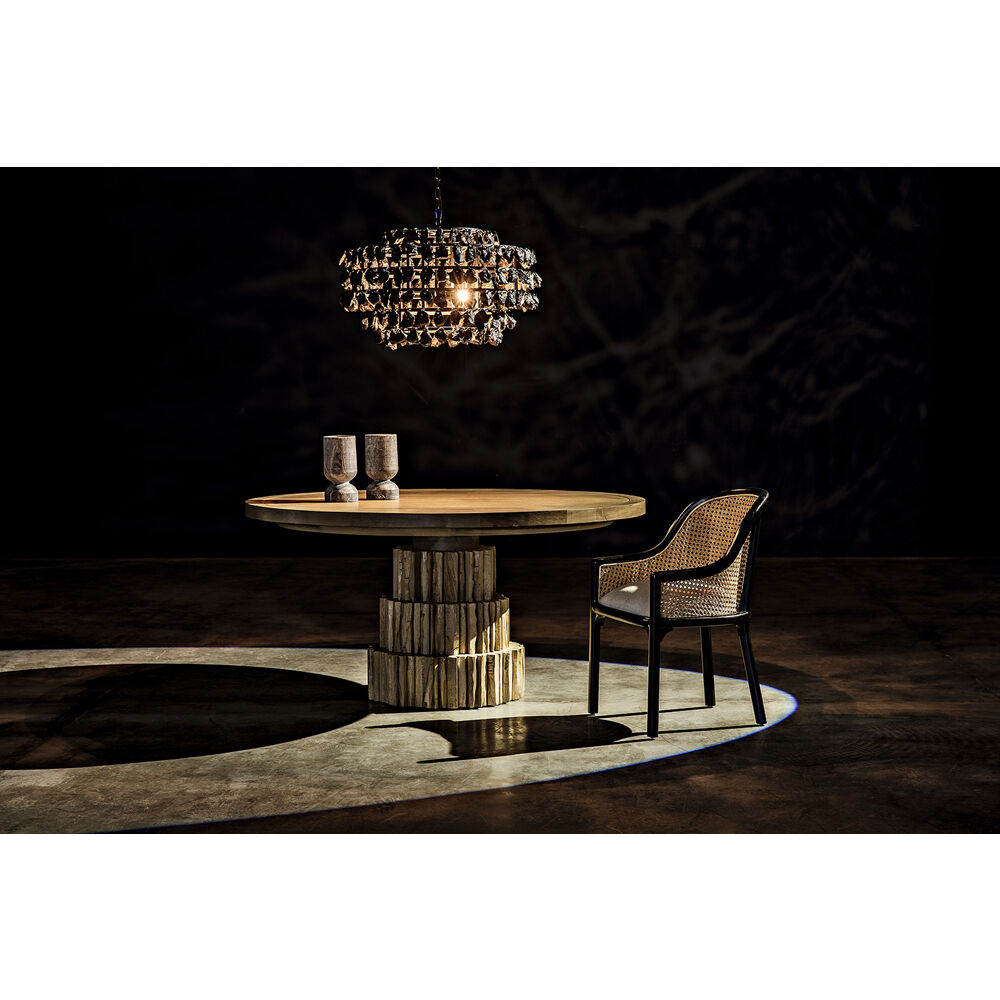 Vulcan 4 Light 29 inch Matte Black Chandelier Ceiling Light