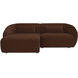 Amelia Brown Modular Left Sectional, Nook