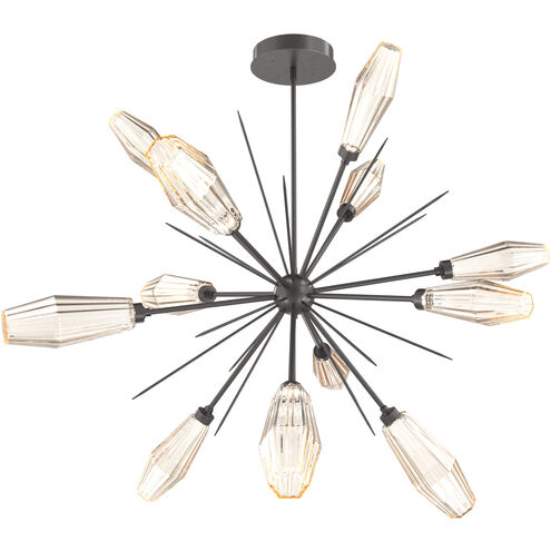 Aalto LED Graphite Chandelier Ceiling Light, Starburst