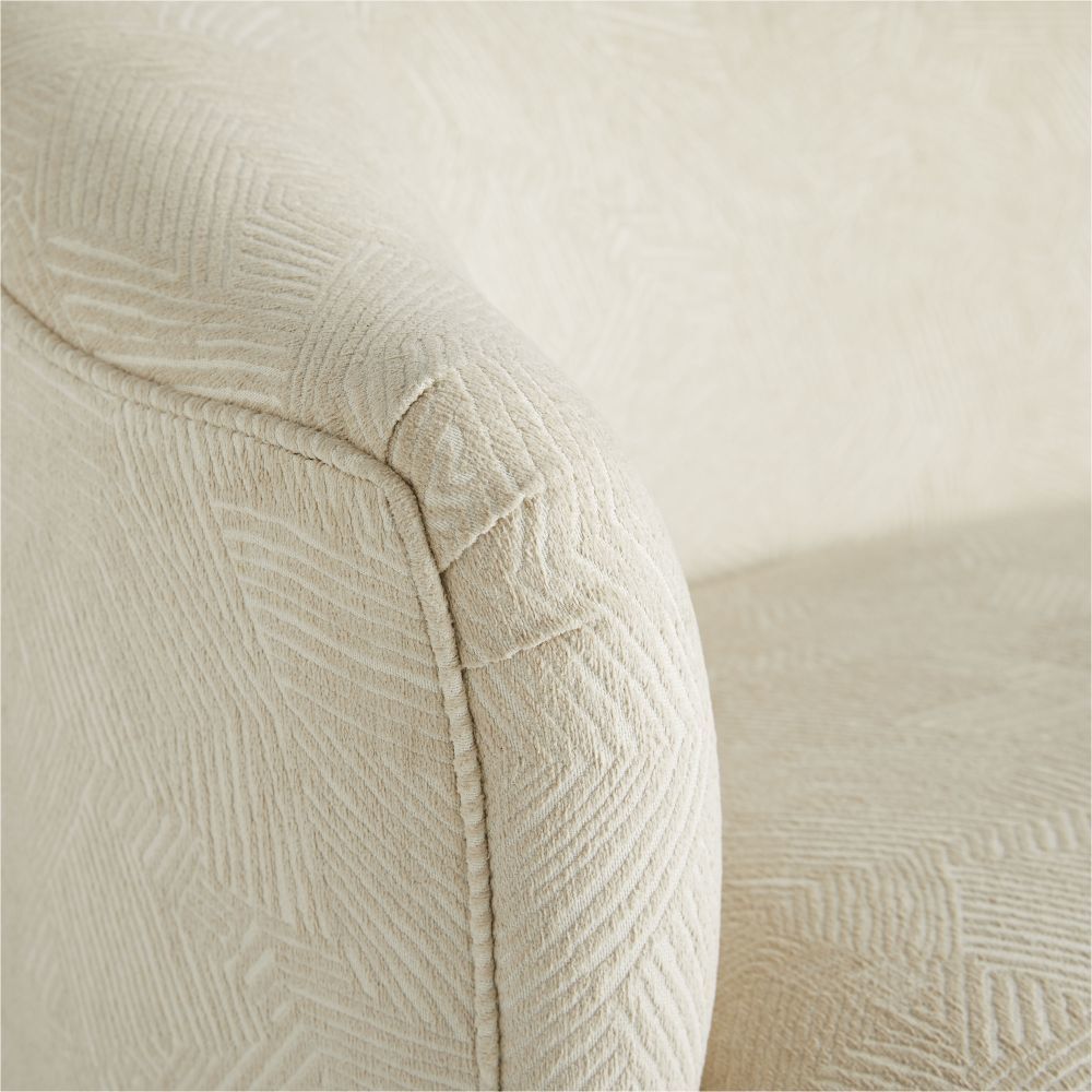 Duprey Textured Ivory Settee