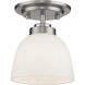 Ashton 1 Light 6 inch Brushed Nickel Flush Mount Ceiling Light in 1.76