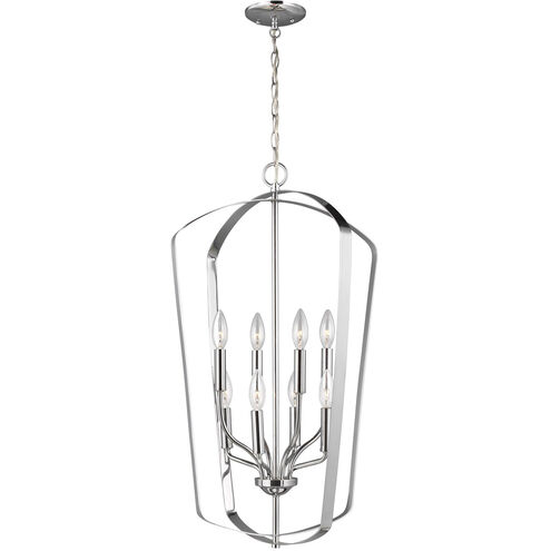 Romee 8 Light 18 inch Chrome Foyer Pendant Ceiling Light, Large