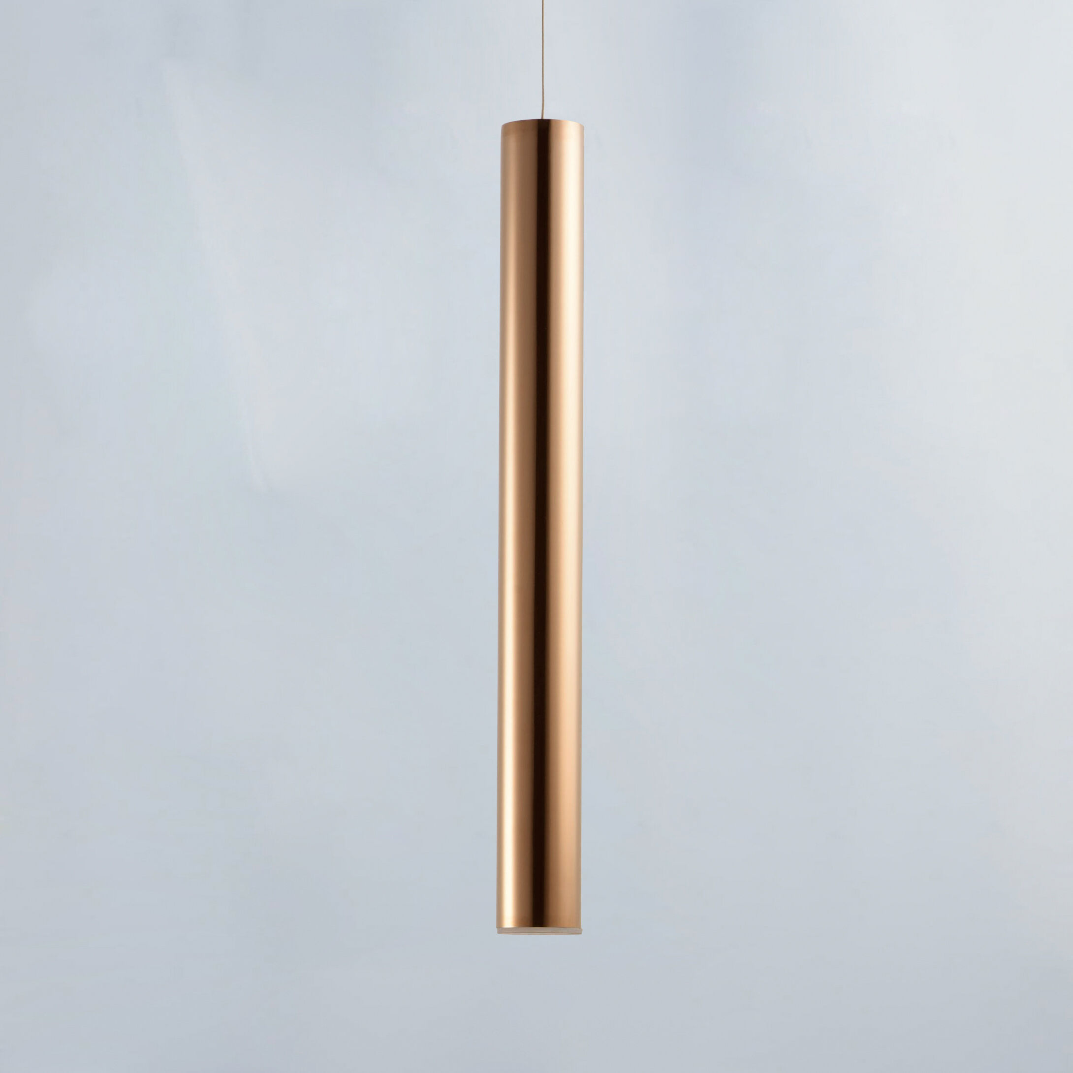 Flute LED 2.5 inch Rose Gold Mini Pendant Ceiling Light