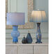 Duende 29.5 inch 150 watt Blue and Clear Table Lamp Portable Light