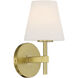 Harleigh 1 Light 6 inch Gold Bathroom Vanity Wall Light