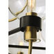 Bauhaus 5 Light 24 inch Bronze/Satin Brass Single-Tier Chandelier Ceiling Light