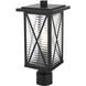 Jada 1 Light 16.5 inch Black Outdoor Post Light