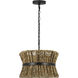 Drew & Jonathan Thurlo 2 Light 14.25 inch Midnight Black Hanging Shade Ceiling Light, Small