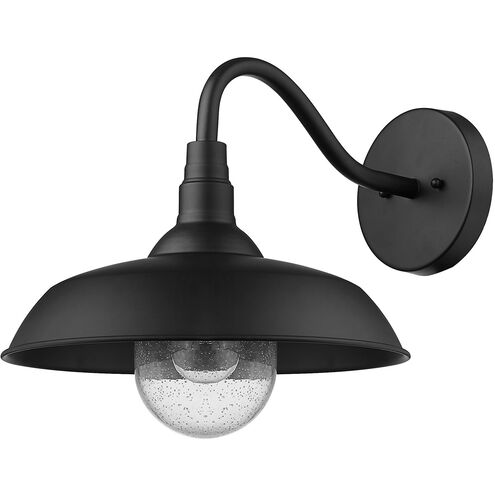 Burry 1 Light 14 inch Matte Black Exterior Wall Mount