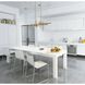 Manhattan LED 48 inch Brushed Gold Linear Chandelier Ceiling Light