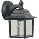 Fort Worth 1 Light 9 inch Black Outdoor Wall Lantern