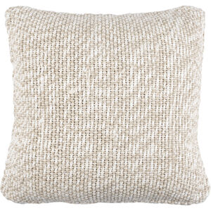 Theresa 18 inch Cream Pillow Kit in 18 x 18, Square