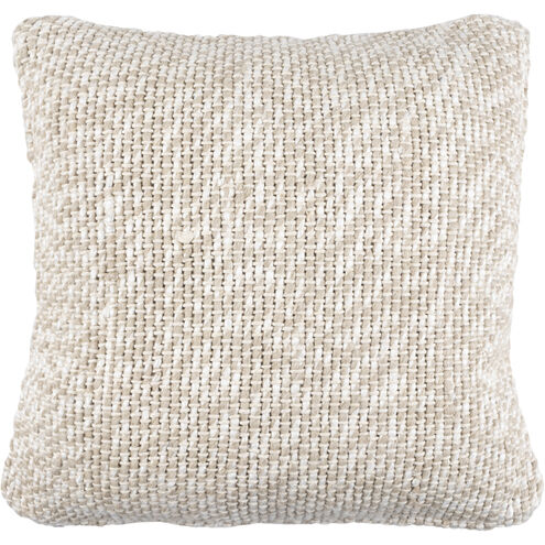 Theresa 18 inch Cream Pillow Kit in 18 x 18, Square
