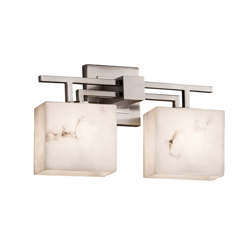 Lumenaria LED 16 inch Brushed Nickel Vanity Light Wall Light in 1400 Lm LED, Rectangle