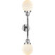 Franklin Restoration Beacon LED 17 inch Polished Chrome Bath Vanity Light Wall Light in Matte White Glass, Franklin Restoration