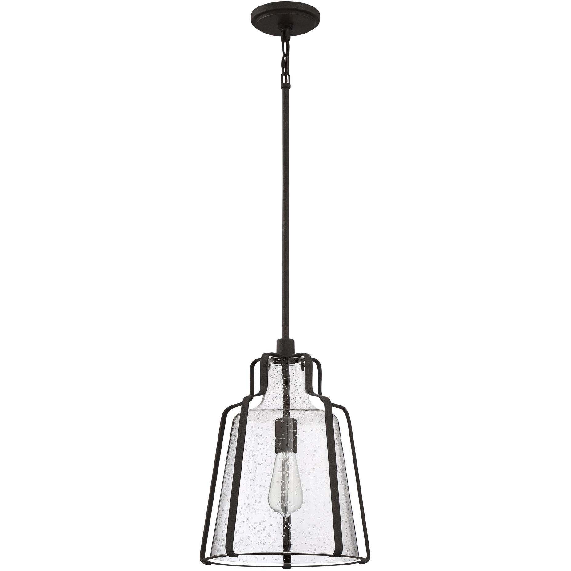 Haverford 1 Light 13 inch Rustic Black Pendant Ceiling Light